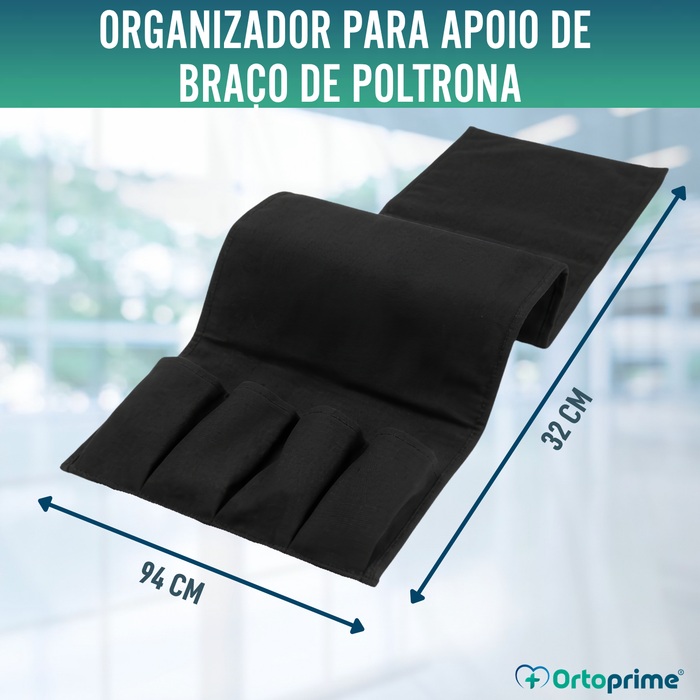 Organizador de Braço de Sofá 5 Bolsos | Antiderrapante
