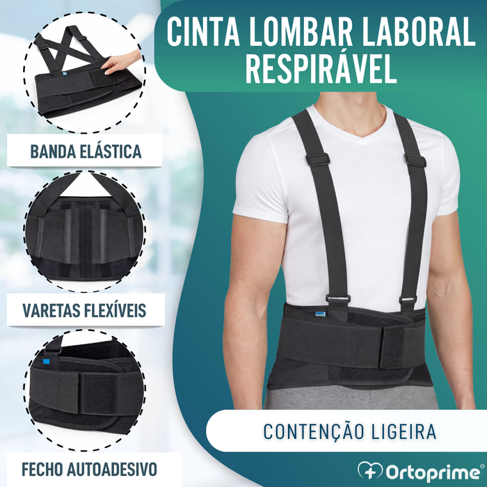 Cinta Lombossagrada de Trabalho | Ortótese Ajustável