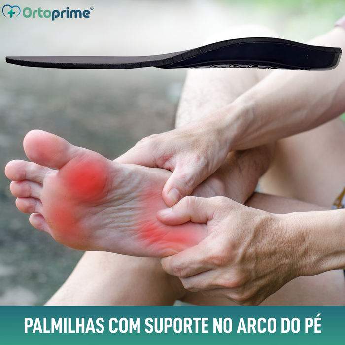 Palmilhas ortopédicas para fascite plantar | 3 tamanhos