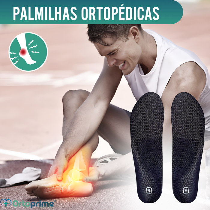 Palmilhas ortopédicas para fascite plantar | 3 tamanhos