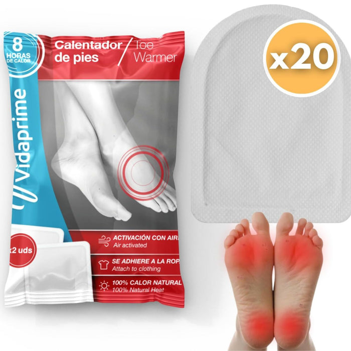 Patches de Calor para Pés Térmicos Instantâneos | Pack x20 Unid.