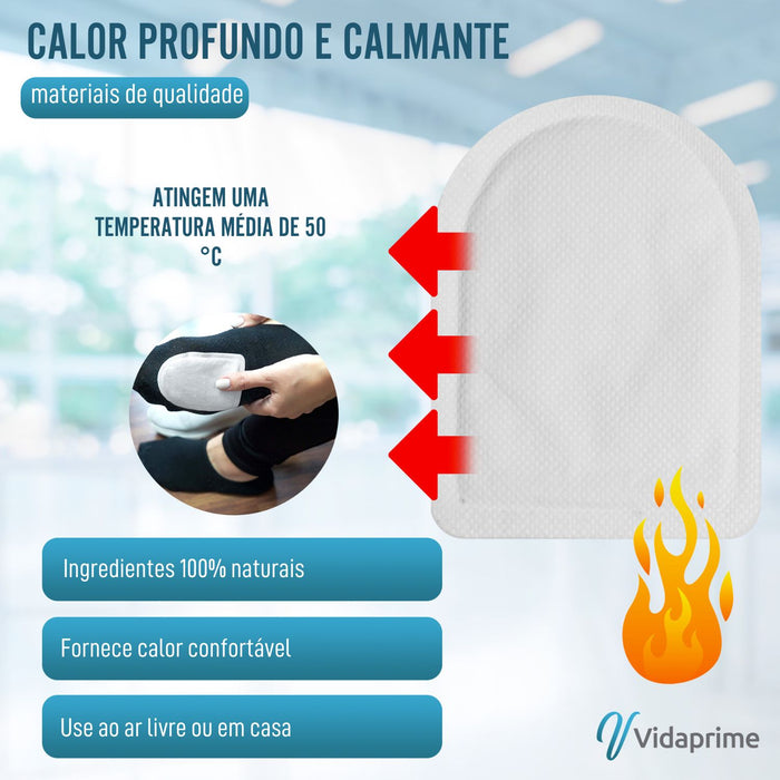 Patches de Calor para Pés Térmicos Instantâneos | Pack x20 Unid.