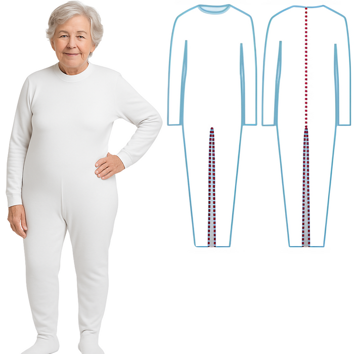 Pijama Anti-Fralda com Fecho - Manga Comprida