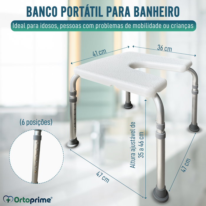 Banco de Banho em Forma de U