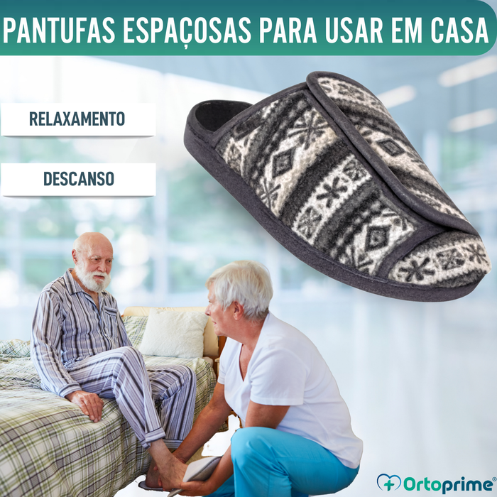 Chinelo de Estar em Casa Esquimó com Velcro