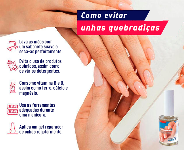 Gel Reparador para Unhas Quebradiças e Cutículas - Protetor