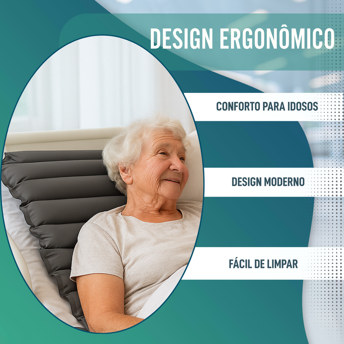 Colchão Antiescaras 90x190x10cm | 12 Células Antiescaras