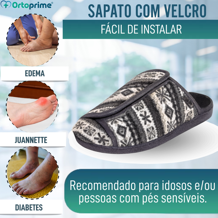 Chinelo de Estar em Casa Esquimó com Velcro