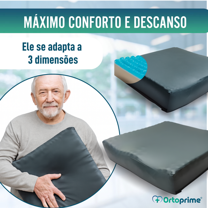 Almofada Antiescaras Visco Gel Zona Isquiática 85 kg/m3