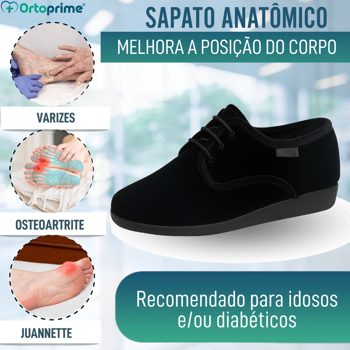 Sapatos Anatómicos De Veludo - Ocasiões Especiais