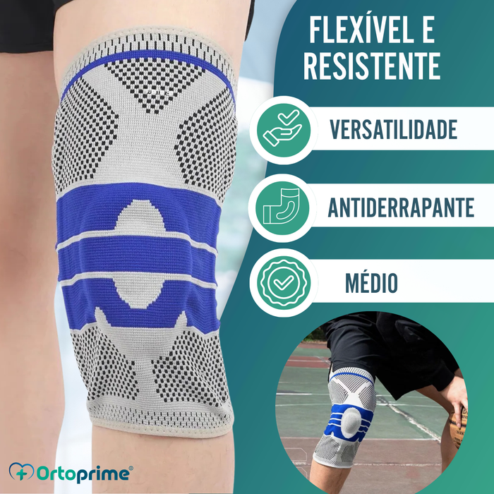 Joelheira Ajustável para Menisco e Ligamento Protetor de Rótula