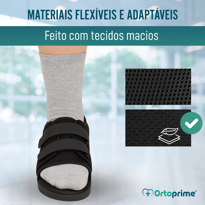 Sapato Pós-Operatório Sola Plana | Calçado Bilateral