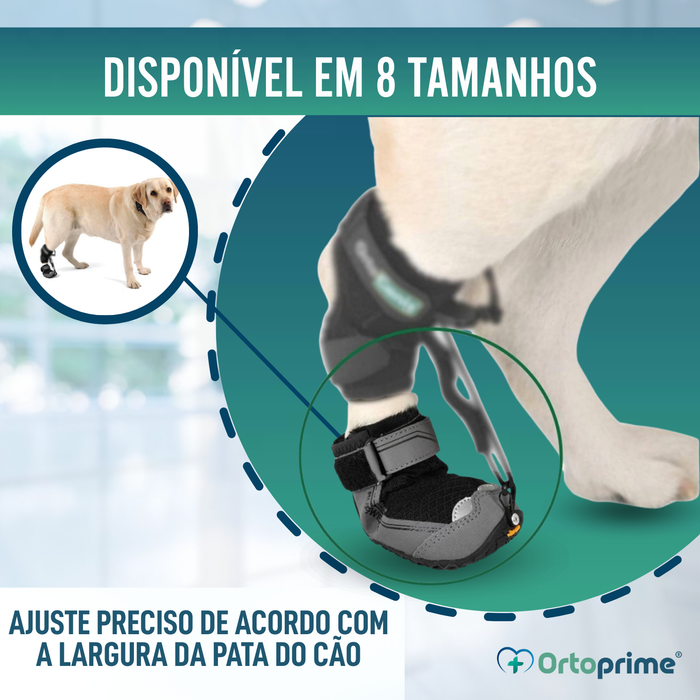 Bota para Corretor Proprioceptivo Canino | Sola de Borracha