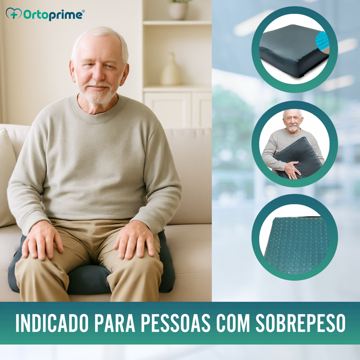 Almofada Antiescaras Visco Gel Zona Isquiática 85 kg/m3