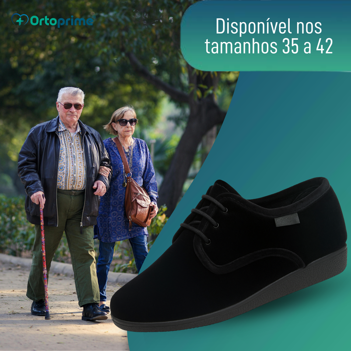 Sapatos Anatómicos De Veludo - Ocasiões Especiais