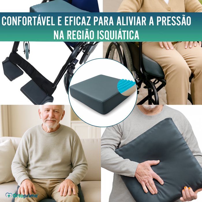 Almofada Antiescaras Visco Gel Zona Isquiática 85 kg/m3