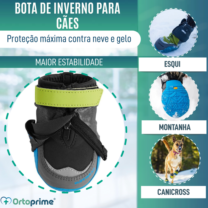 Bota Alta de Inverno para Cães | Sola Antiderrapante
