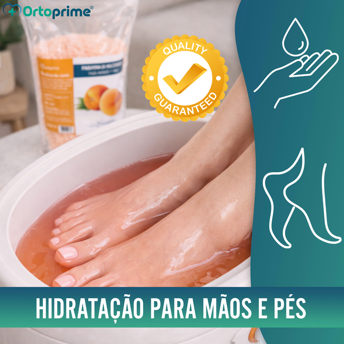 Parafina de Reabilitação para Mãos e Pés de 1000ml - Pêssego