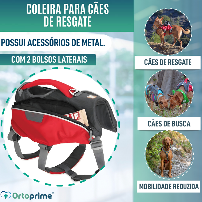 Arnês para Cão de Resgate | Alta Resistência