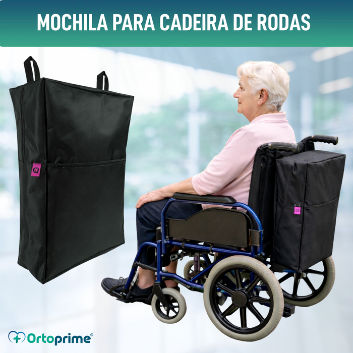 Mochila Traseira para Cadeira de Rodas - 8 Compartimentos