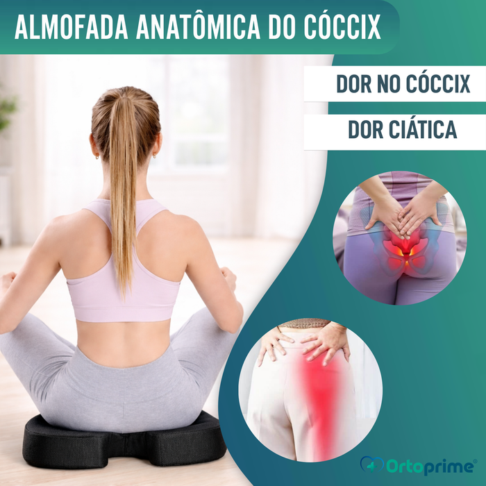 Almofada Viscoelástica Anti-Escaras para Cóccix 60kg/m3