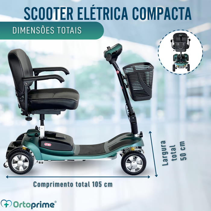 Scooter Elétrico Desmontável | Bateria de Lítio 40Ah