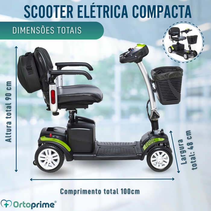 Scooter Elétrico Compacto com Mochila Porta-objetos