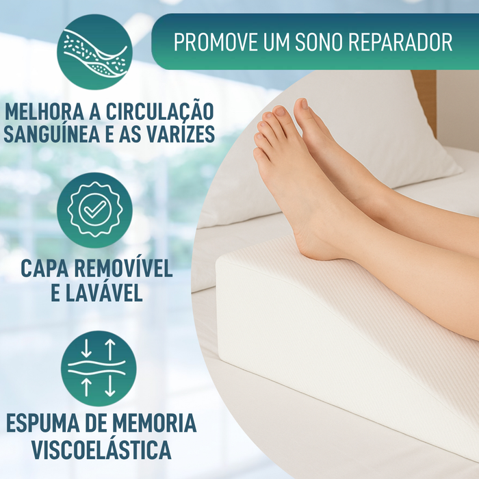 Almofada Viscoelástica Pernas | Cunha Reposapernas
