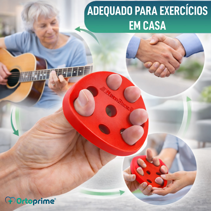 Exercitador Extensor de Silicone para Dedos - 4 Níveis de Resistência
