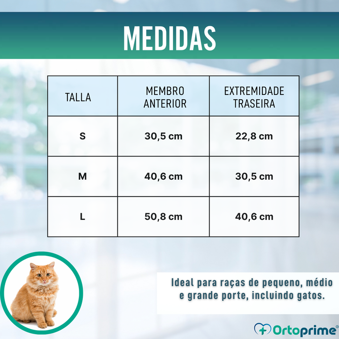 Férula Rápida para Patas de Cães e Gatos | 3 Tamanhos