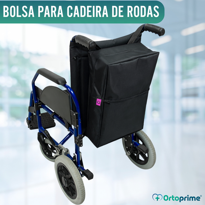 Mochila Traseira para Cadeira de Rodas - 8 Compartimentos