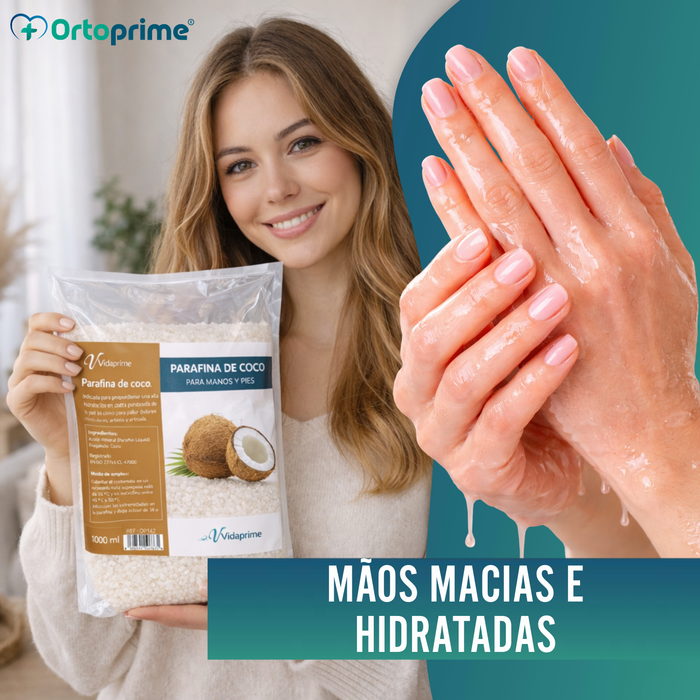 Parafina Antioxidante de Reabilitação para Mãos e Pés - Coco