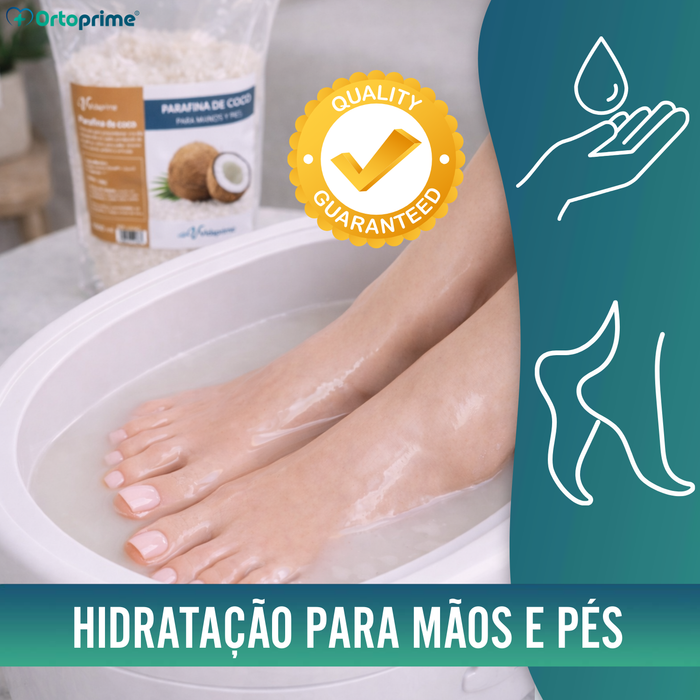Parafina Antioxidante de Reabilitação para Mãos e Pés - Coco