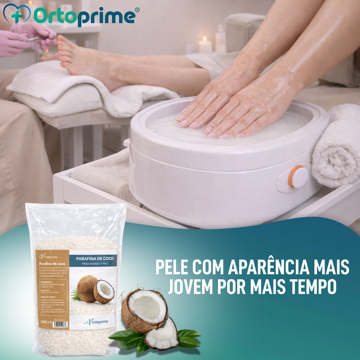 Parafina Antioxidante de Reabilitação para Mãos e Pés - Coco