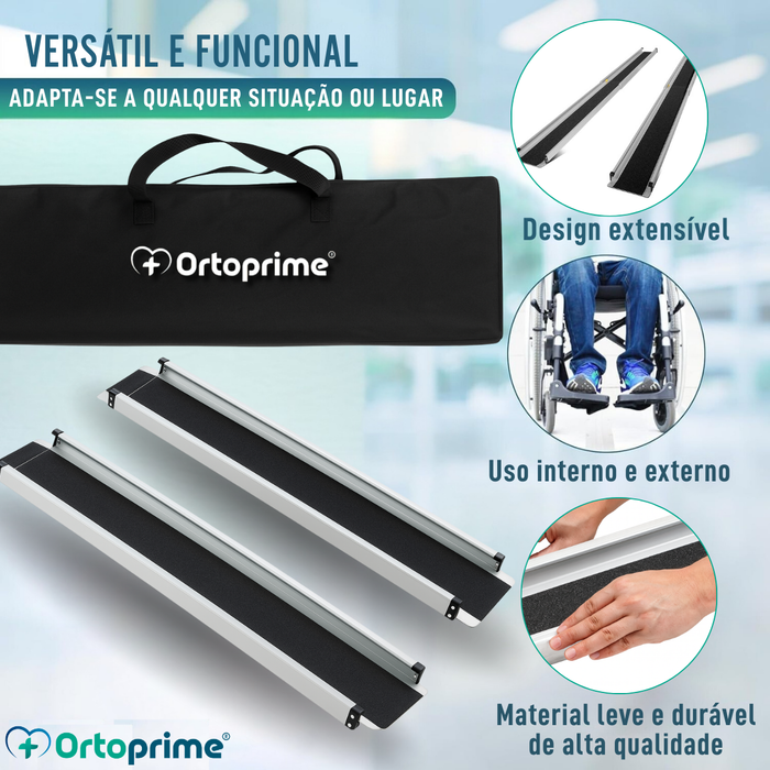 Rampas Telescópicas para Silla de Rodas 270kg | Resistentes