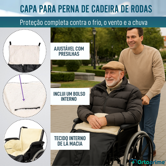 Cubrepiernas Térmico para Silla de Ruedas | Manta Impermeável