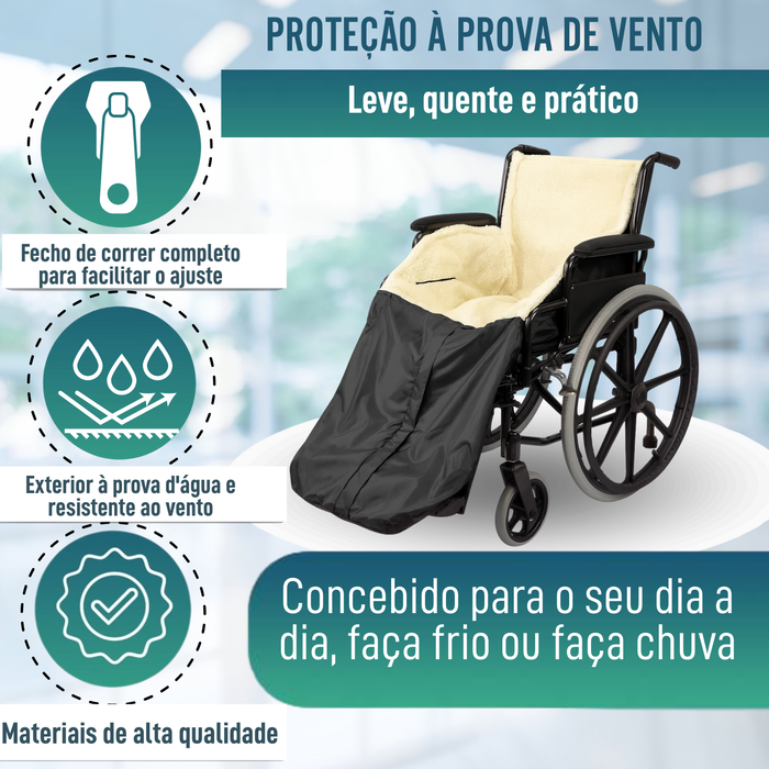 Cubrepiernas Térmico para Silla de Ruedas | Manta Impermeável