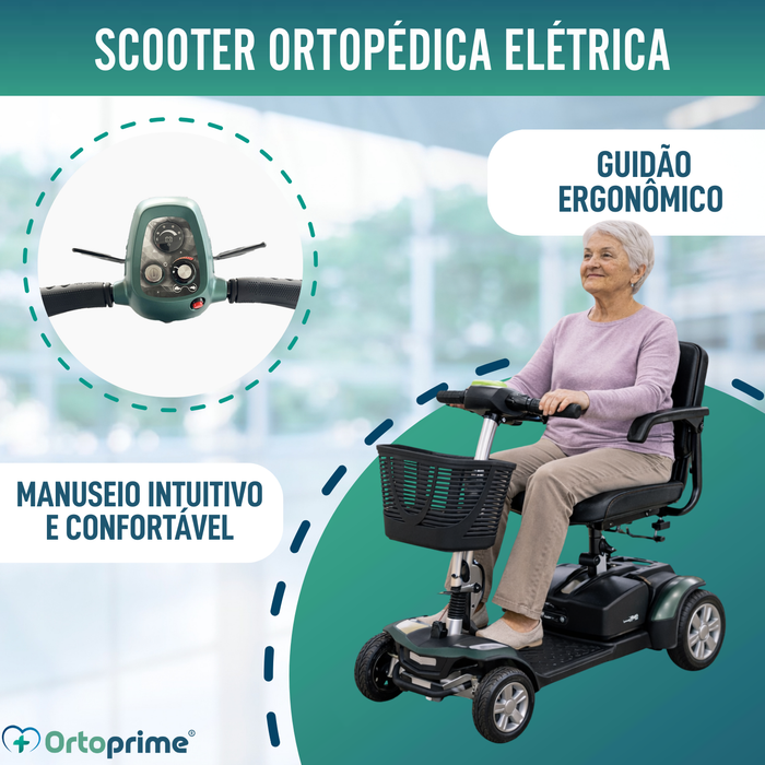 Scooter Elétrico Desmontável | Bateria de Lítio 40Ah