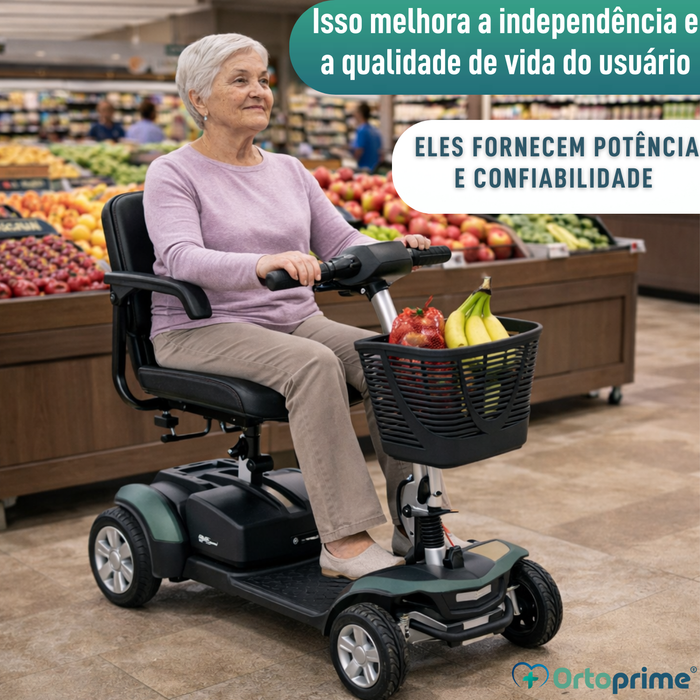 Scooter Elétrico Desmontável | Bateria de Lítio 40Ah