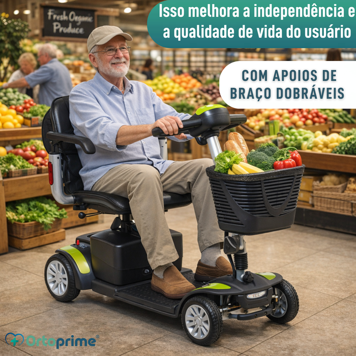 Scooter Elétrico Compacto com Mochila Porta-objetos