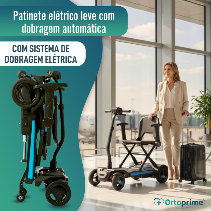 Scooter Elétrica Compacta Transportável | Plegamento Elétrico