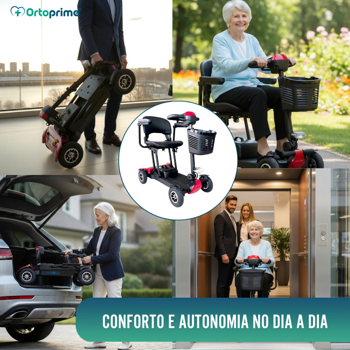 Scooter Elétrica Leve e Dobrável | Estrutura de Alumínio