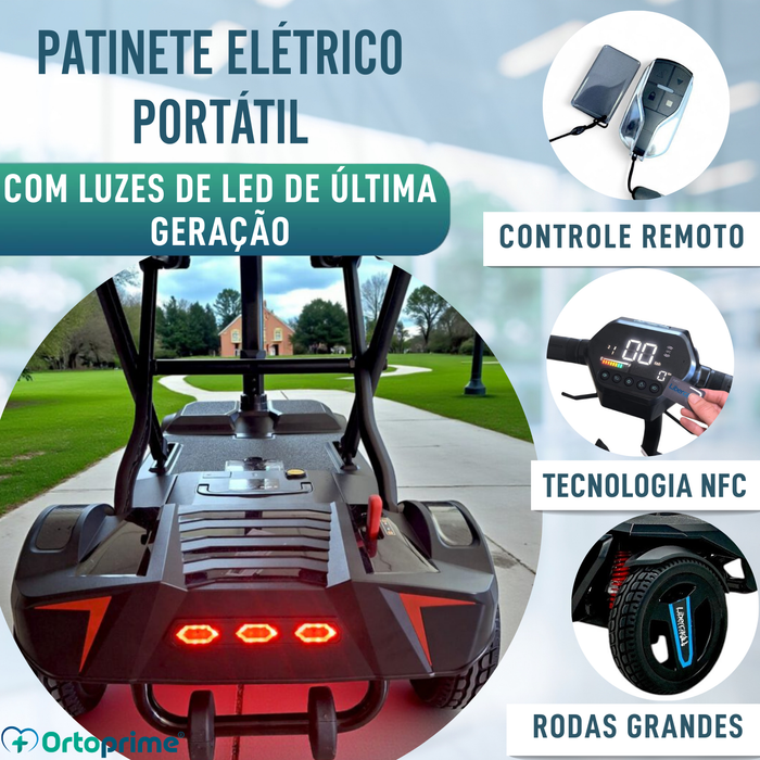 Scooter Elétrica Compacta Transportável | Plegamento Elétrico