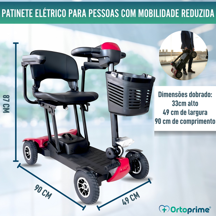Scooter Elétrica Leve e Dobrável | Estrutura de Alumínio