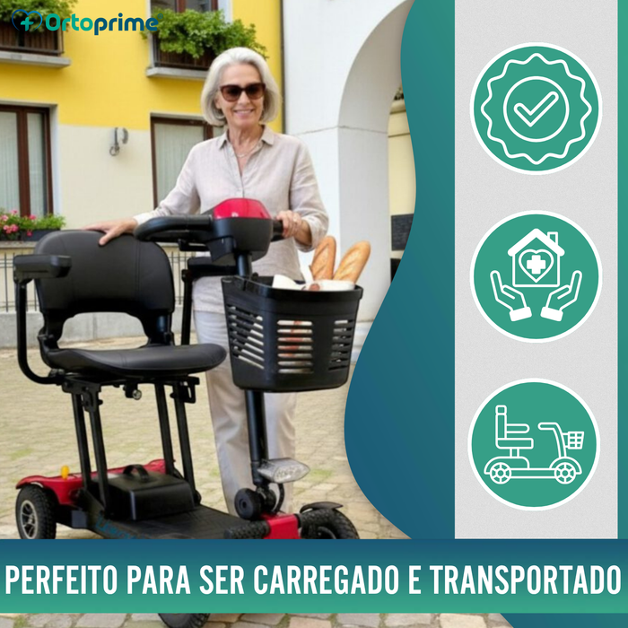 Scooter Elétrica Leve e Dobrável | Estrutura de Alumínio