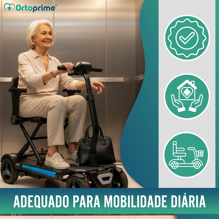 Scooter Elétrica Compacta Transportável | Plegamento Elétrico