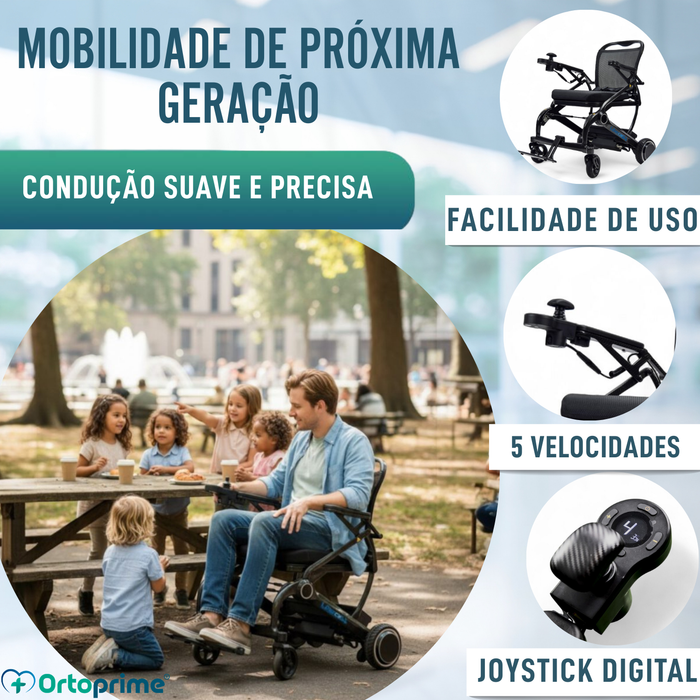 Cadeira de Rodas Elétrica Ultracompacta | Fibra Carbono