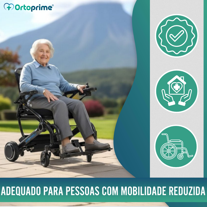 Cadeira de Rodas Elétrica Ultracompacta | Fibra Carbono