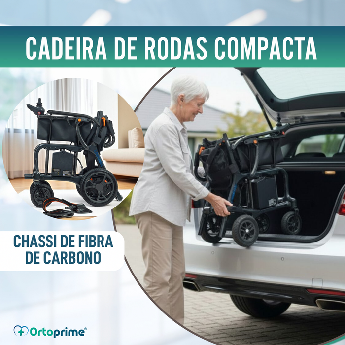 Cadeira de Rodas Elétrica Ultraligeira com Motores Brushless
