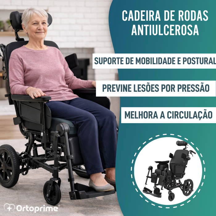 Cadeira de Rodas Basculante de Posicionamento | Anti Úlceras